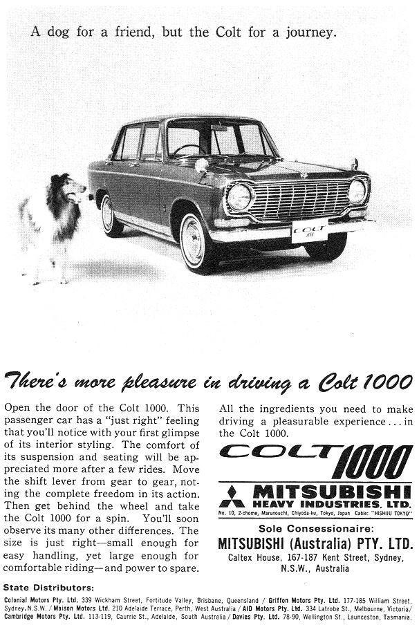 1965 Mitsubishi Colt 1000 Sedan 
